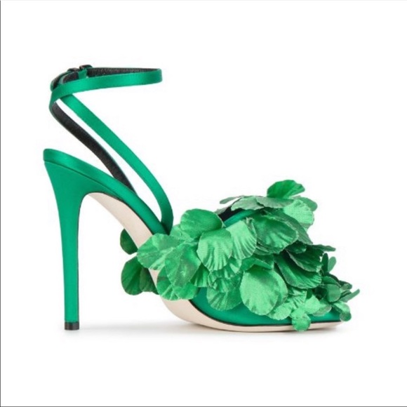 🦚 MARCO DE VINCENZO Clustered Leaf 110 Sandals 🦚 - Picture 4 of 6